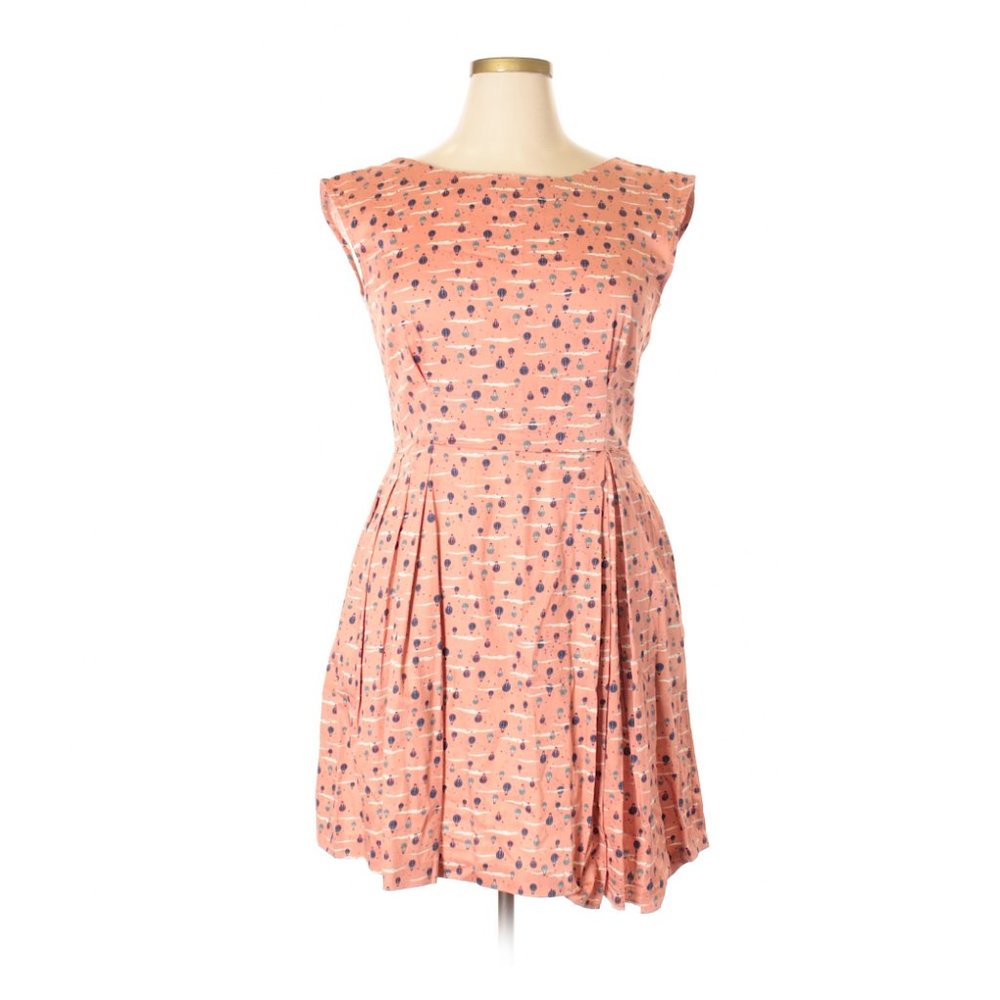 Closet Pink Balloon Printed Dress